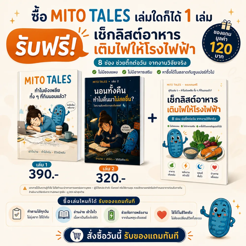 โปรเปิดตัว รับฟรีเช็กลิสต์อาหารเติมไฟให้โรงไฟฟ้า มูลค่า 120 บาท