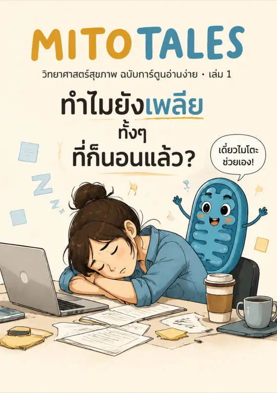 ปกหนังสือ MITO TALES เล่ม 1 ทำไมยังเพลีย ทั้งๆ ที่ก็นอนแล้ว?